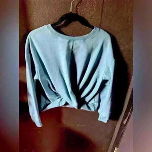 Girls Athleta Blue Twist Front Sweatshirt XXL